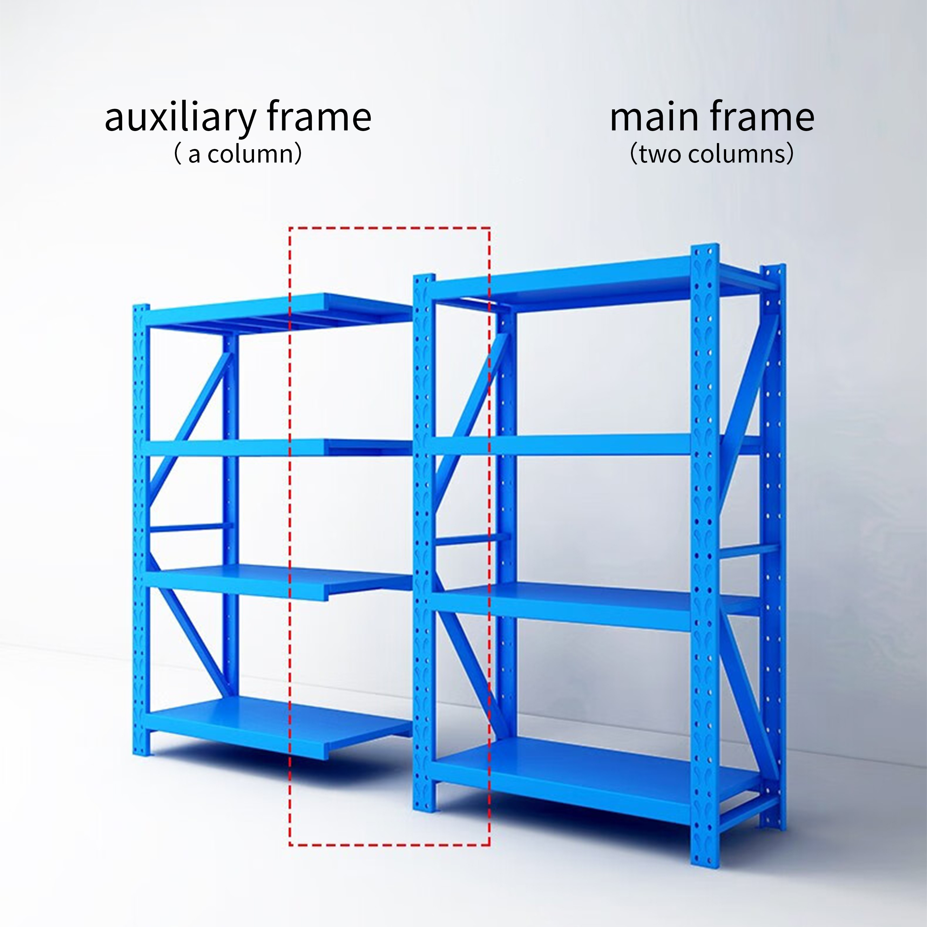 Cargo Storage Rack Medium Duty Metal Shelving Steel Racking Longspan System Warehouse Cargo Storage Rack