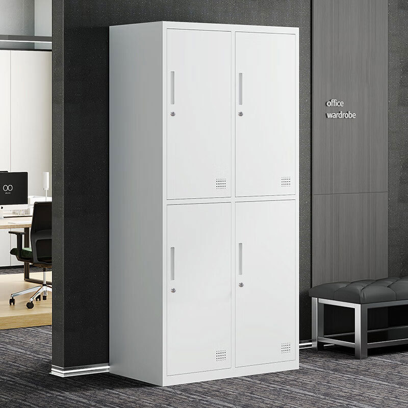 factory outlet super low price Bargain clearance Metal Staff Work Clothes Storage Locker Cabinets Changing Room Use 4 Door Steel