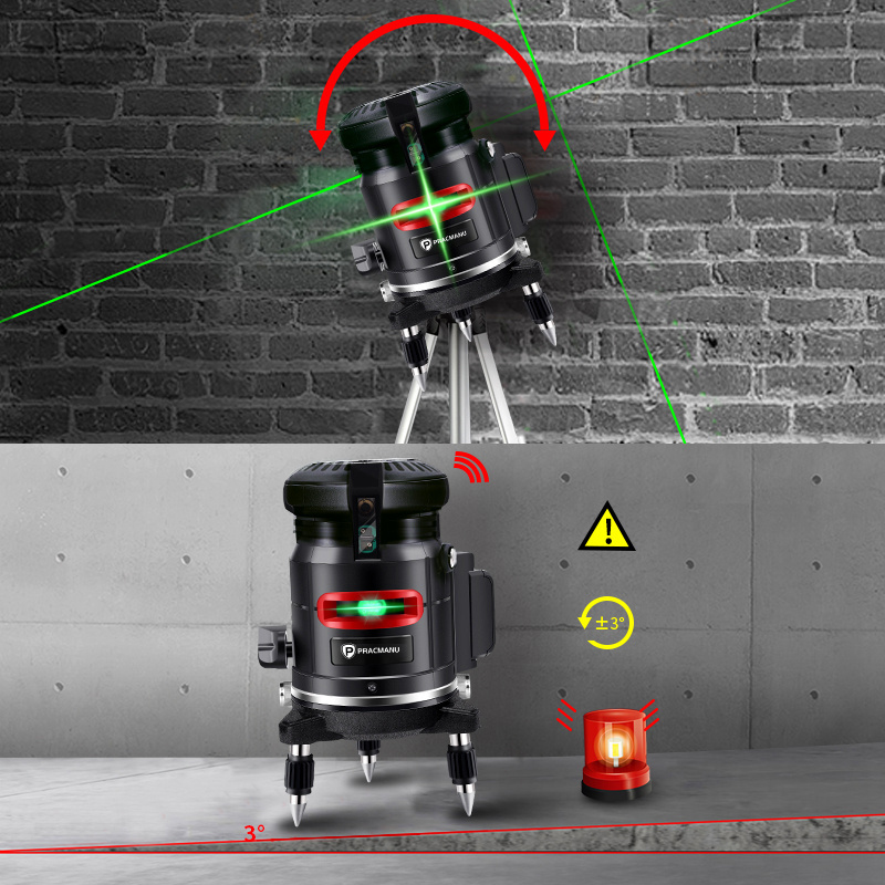 5 Lines 8 Points High Precision Red Line Laser Level