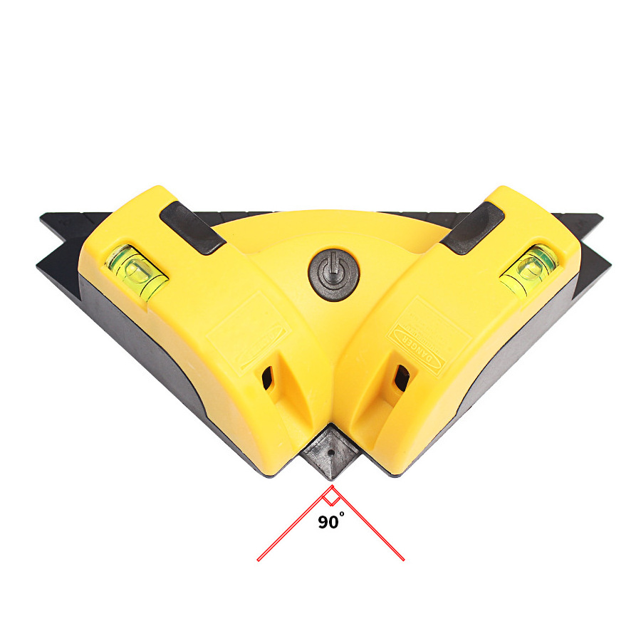 Laser right-angle flooring special level meter high-precision infrared multifunctional level ruler 90 degrees angle ruler