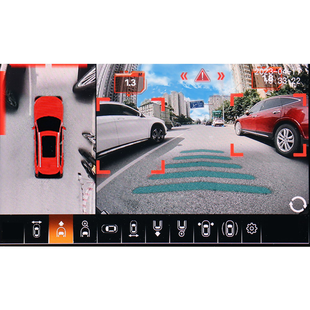 Smartour 4K AHD 1080p 4 Side AI Car 360 Camera Bird View System 3D Surround View Driving Recorder HD  Car Camera