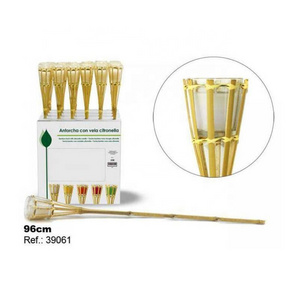 citronella bamboo garden torches candles