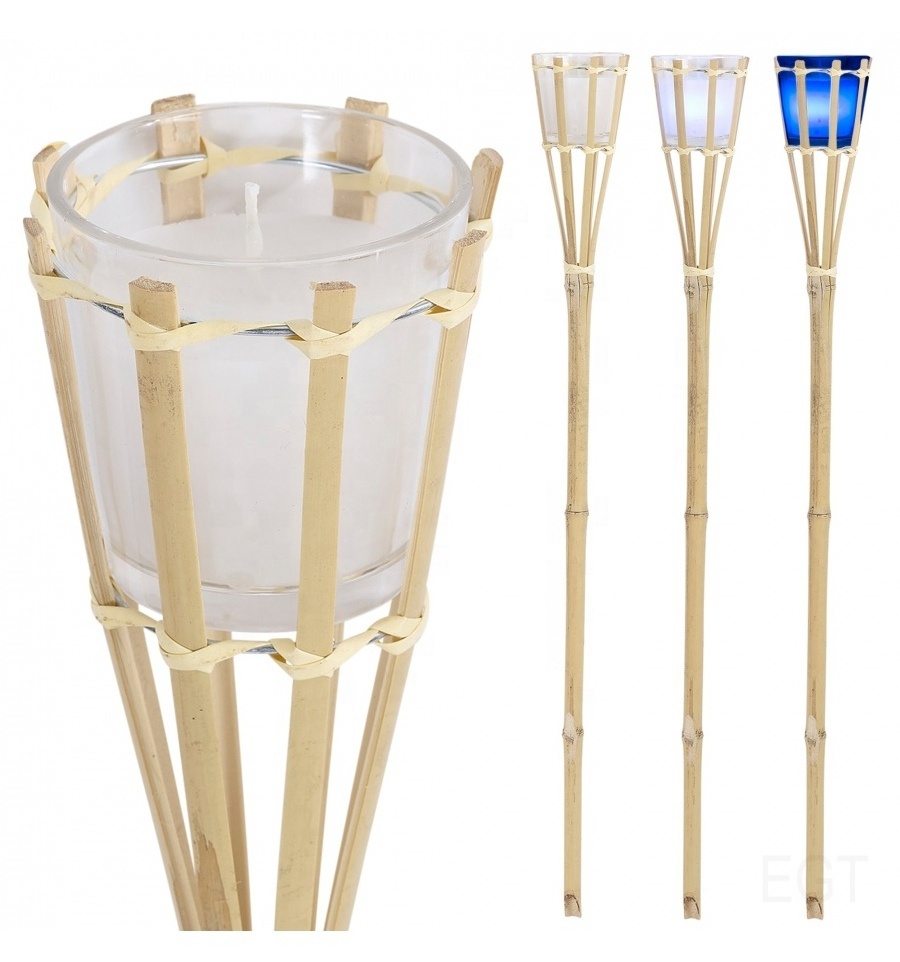 citronella bamboo garden torches candles