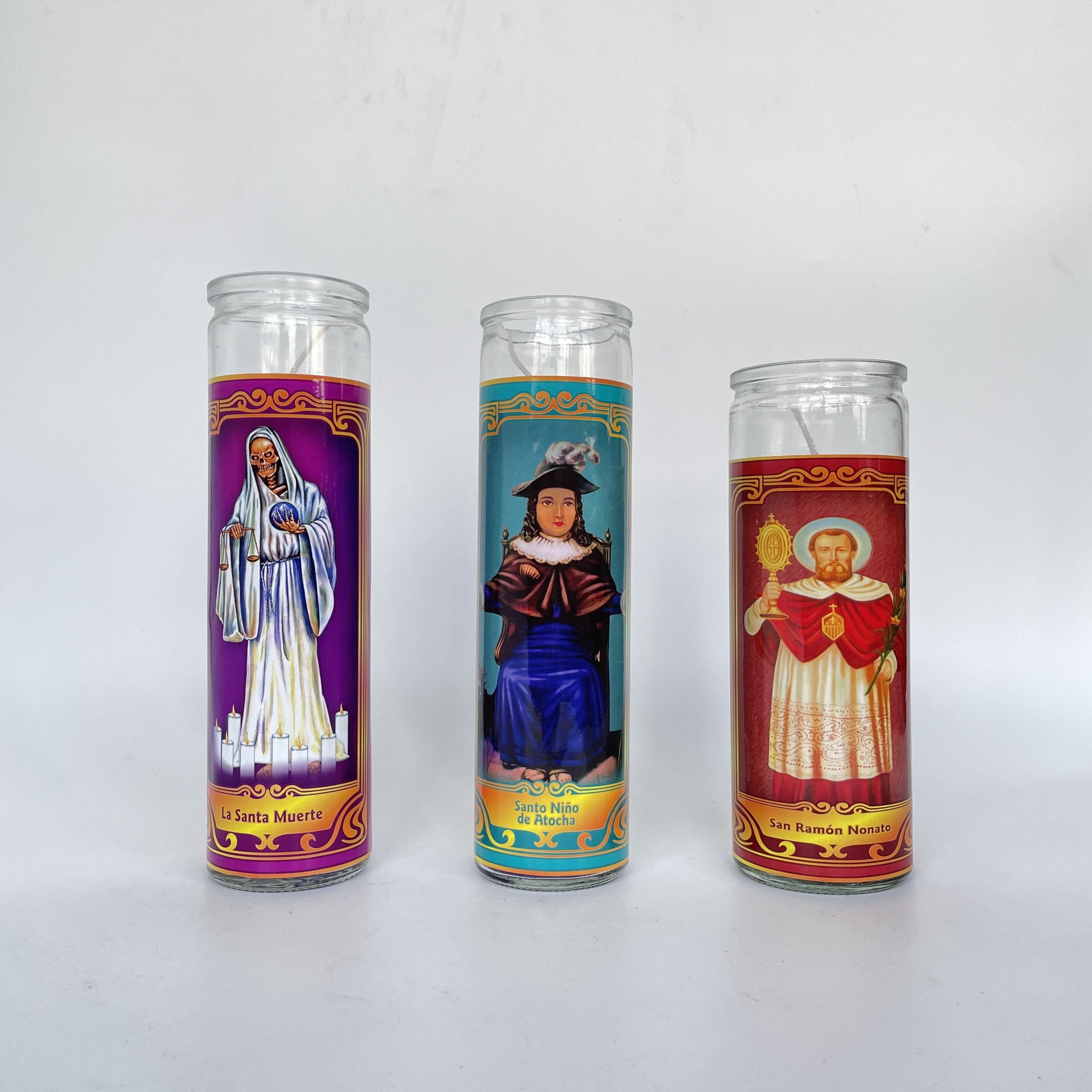 Manufacturers Pillar Candles Easter Bulk Custom Vela Catholic Glass Jar Church 7 Day Candle Wholesale Jars Religious Candles