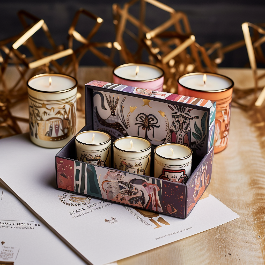 2024 New Design Packaging With Logo Soy Wax Christmas Candle Gift Set Scented Candle