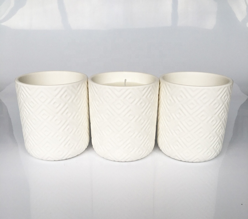 Stylish Scented Ceramic Cup Candle Ceramic Craft Candle Novelty Ceramic Candle