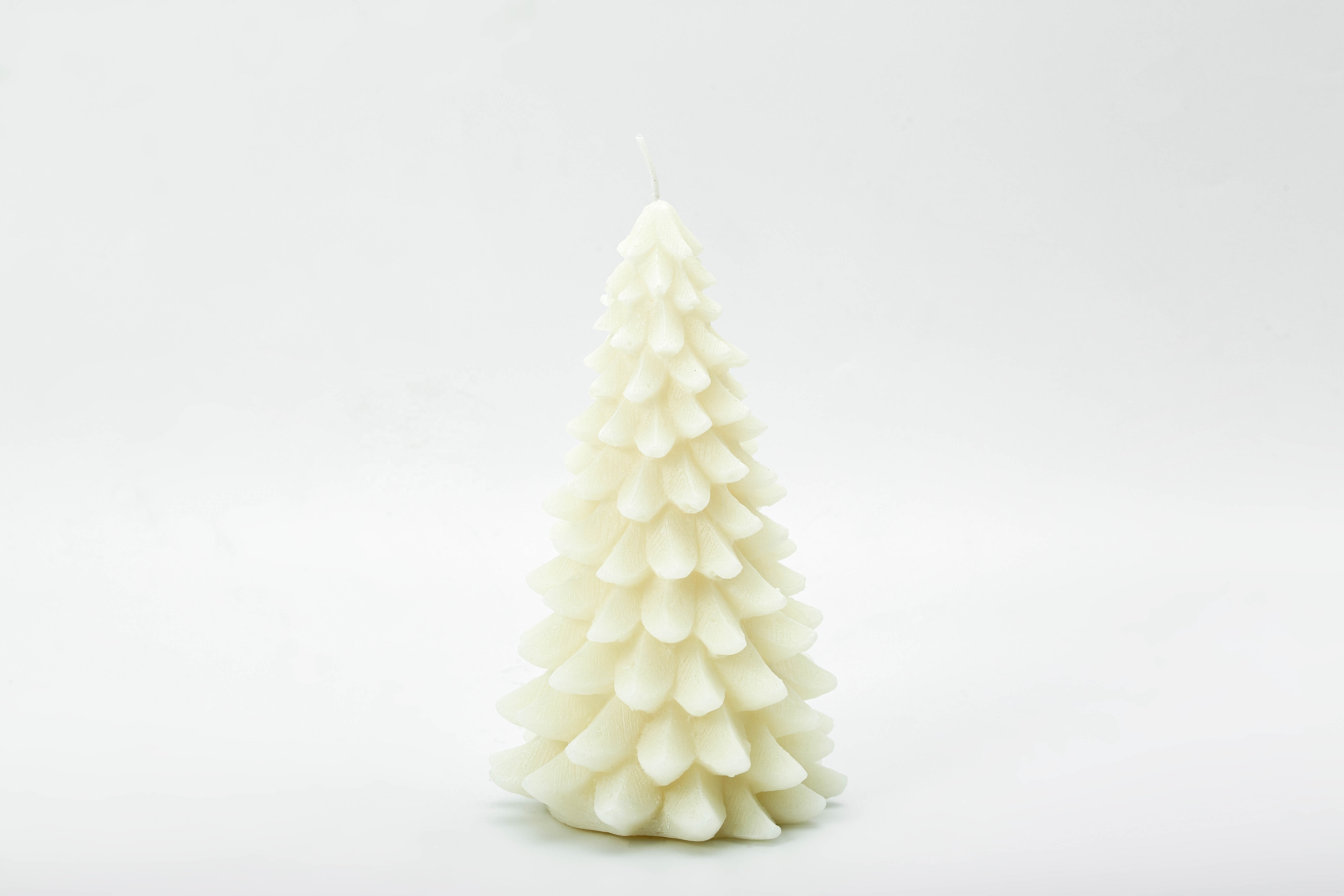 2024 Hot Sale Christmas Tree Candle, Customize Christmas Candle Tree Aromatherapy Handmade Candles New Year Decora Beige