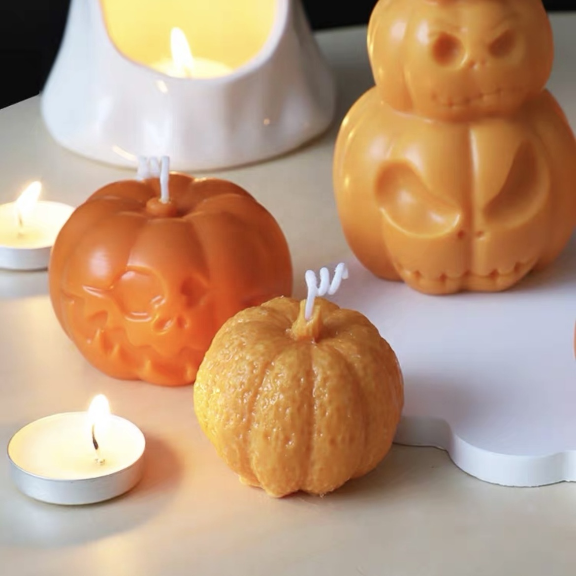 Bulk Pumpkin Scented Candles For Halloween Designer Candles In Different Shapes And Sizes