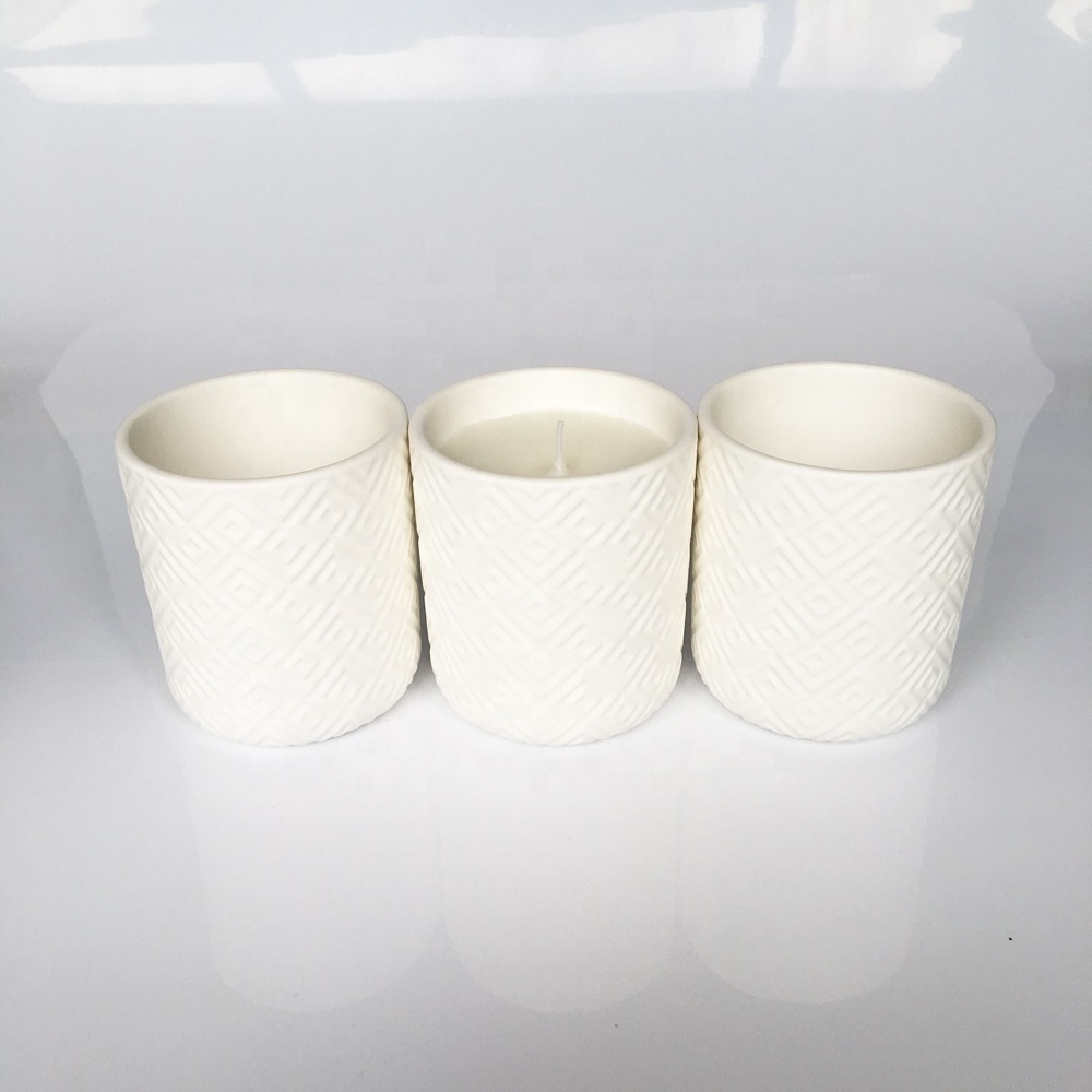 Stylish Scented Ceramic Cup Candle Ceramic Craft Candle Novelty Ceramic Candle