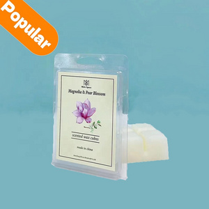 Oem Accept Flame Less Candle Melting Wax Custom White Good Fragrance Logo Wax Melts Aroma