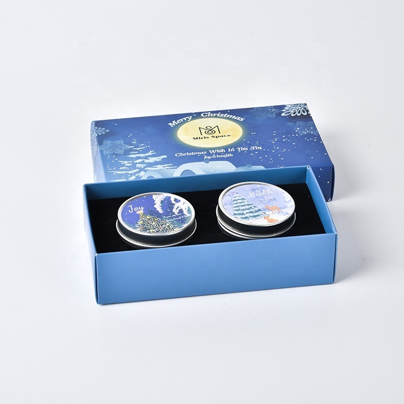 Flower Small Tin Scented Candles For Christmas 2024 Candles & Home Fragrance Set Gift Box Tin Candle Of 3 With Aroma