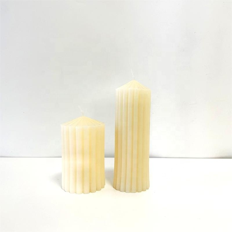 High Quality Citronella Ivory Wax Pillar Decorative Rustic Pillar Candle Luxury Wedding Y Scented Unscented Soy Wax Candles