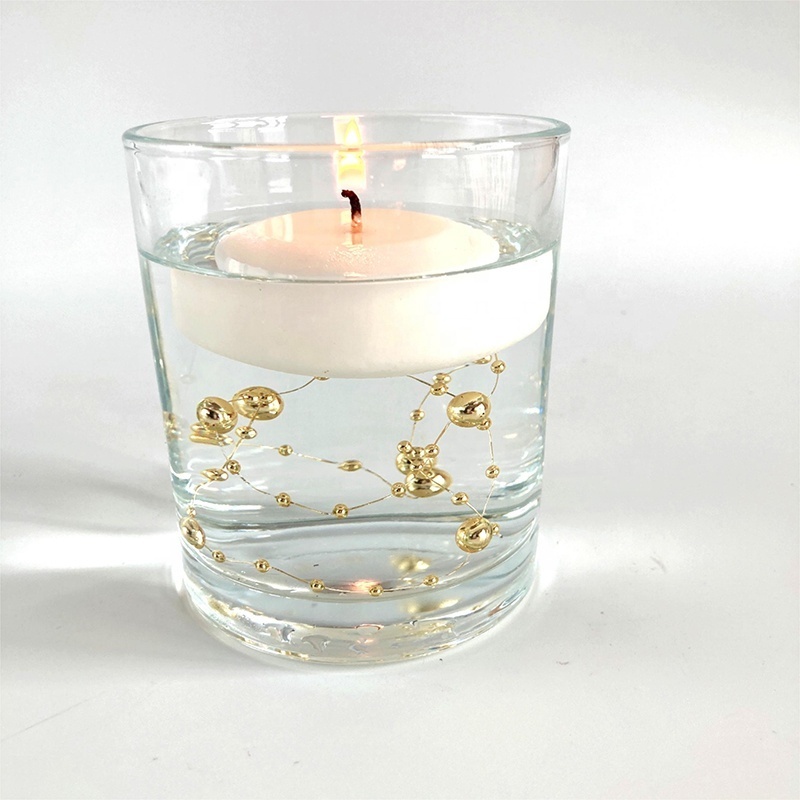 Real Wax Water Activated Floating Candle Factory Wholesale 2 Inches Handmade Customized China Logo Style Feature Weight Material