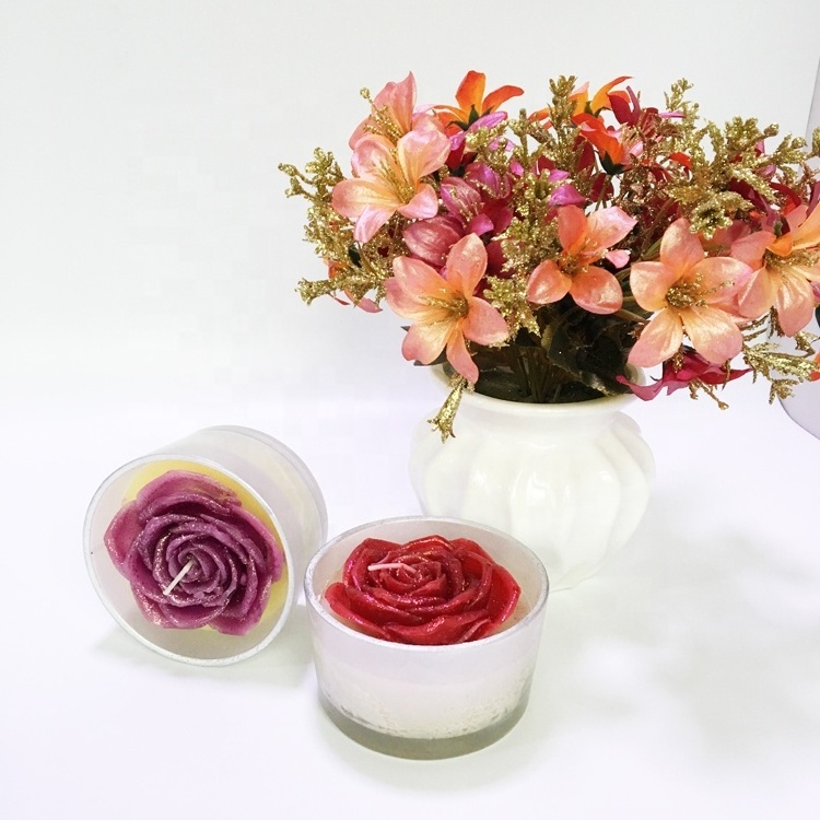 Customize Rose Candle Mother Day Gift Wedding Decoration Candles