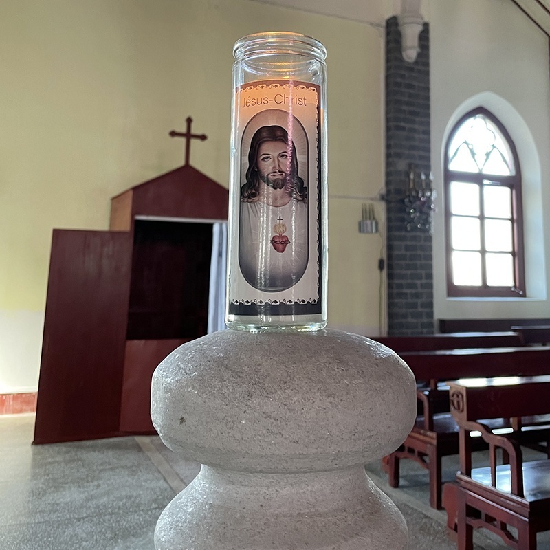 Wholesale Religious Candles St. Michael Prayer Candles Tall Prayer Candle Veladoras Santa Muerte