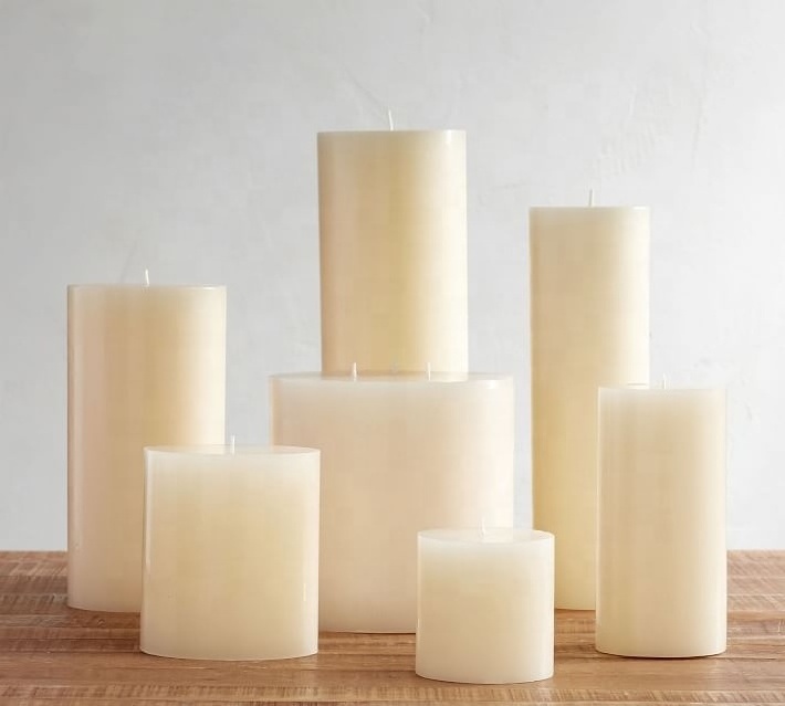 Bulk Citronella White Black Ivory Wax Wedding Wholesale Decorative White 18 Inch Candles 18 Inch Pillar Candles 24 Inch Candles