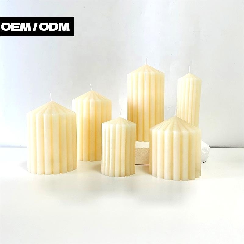 High Quality Citronella Ivory Wax Pillar Decorative Rustic Pillar Candle Luxury Wedding Y Scented Unscented Soy Wax Candles