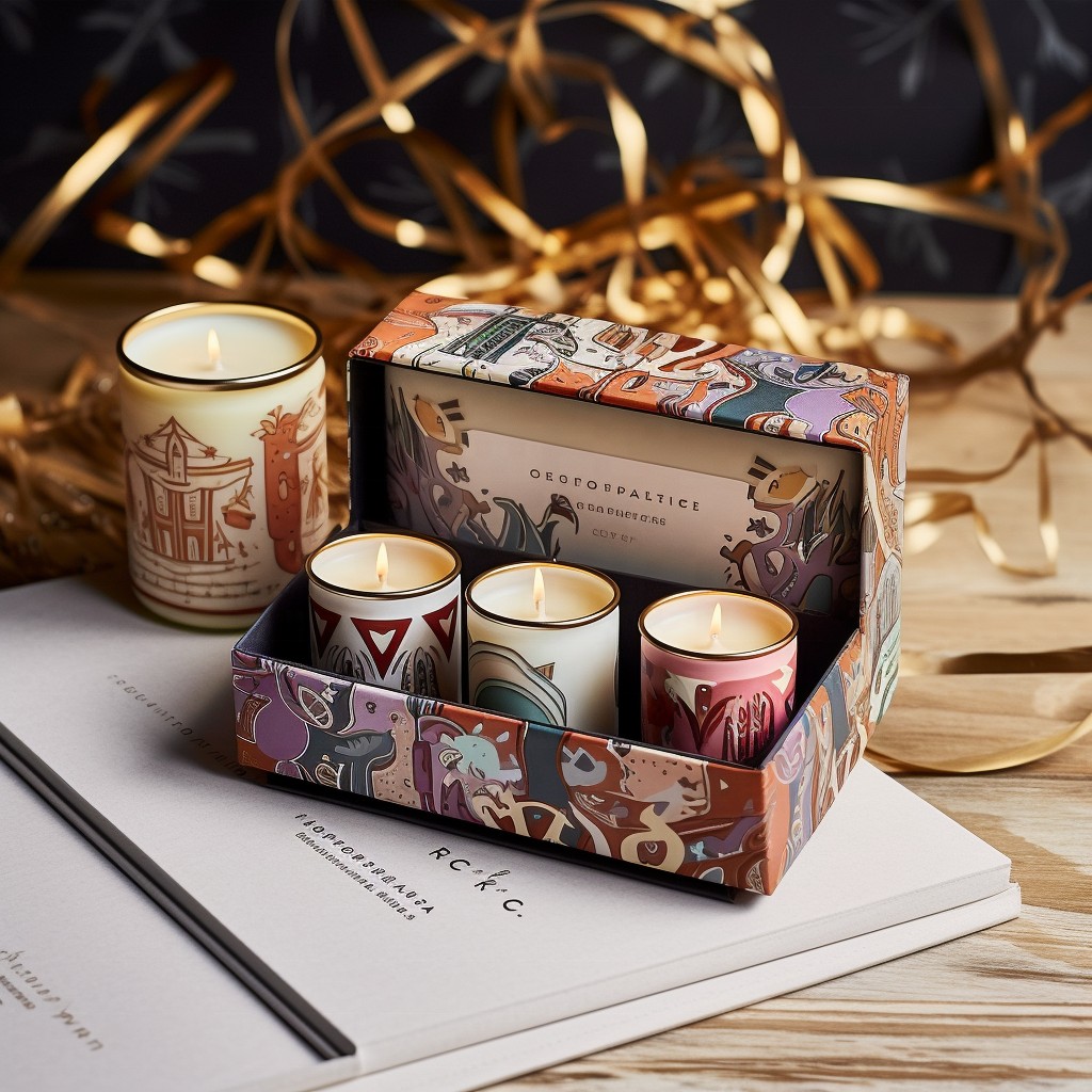 2024 New Design Packaging With Logo Soy Wax Christmas Candle Gift Set Scented Candle