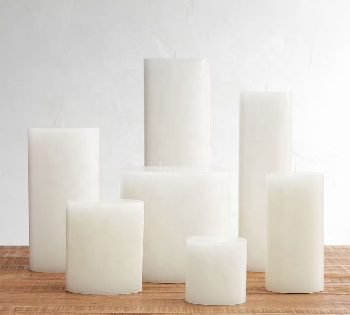 Bulk Citronella White Black Ivory Wax Wedding Wholesale Decorative White 18 Inch Candles 18 Inch Pillar Candles 24 Inch Candles