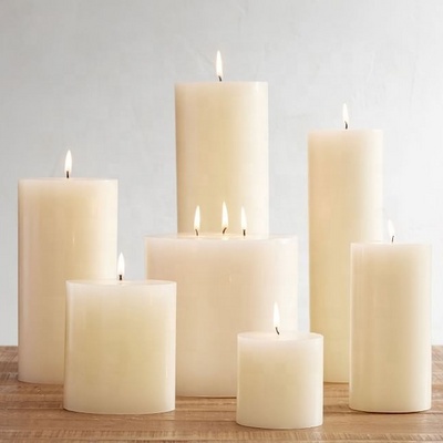 Bulk Citronella White Black Ivory Wax Wedding Wholesale Decorative White 18 Inch Candles 18 Inch Pillar Candles 24 Inch Candles