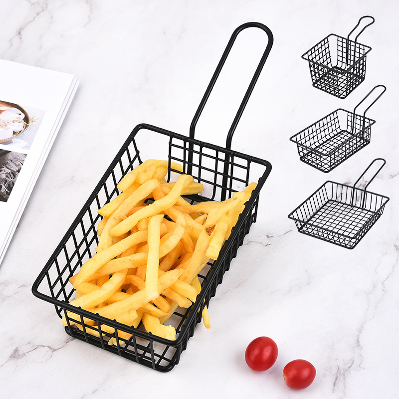 Amazon Must Have Kitchen FindsMetal Cone Snack Fried Chicken Display Rack Wire French Fries Stand Cone Basket Fry Holder