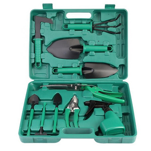 10pcs Stainless Steel Garden Tool Set Kit with Organizer Case Heavy Duty Gardening Work Gift Set