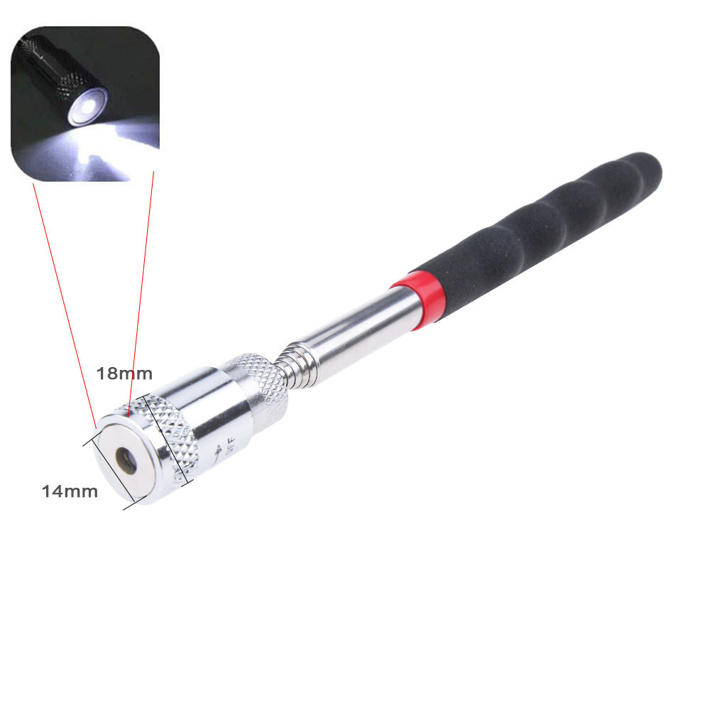 Mini Portable Telescopic Adjustable Magnetic Pick-Up Tools with LED Light