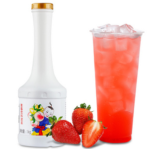 1kg Double Happiness Strawberry Fruit Juice Concentrate for Drinks or Smoothie