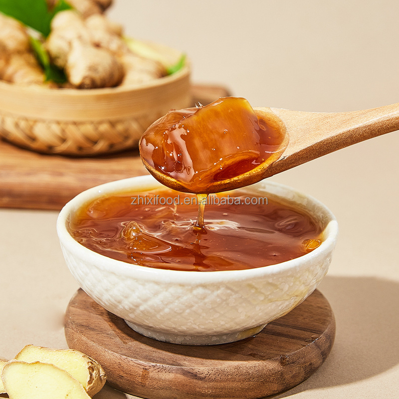 1kg Instant Ginger Tea Jam/Sauce with Honey for Drinks Suitable for Flavored Bubble Tea Filling Jar Packaging