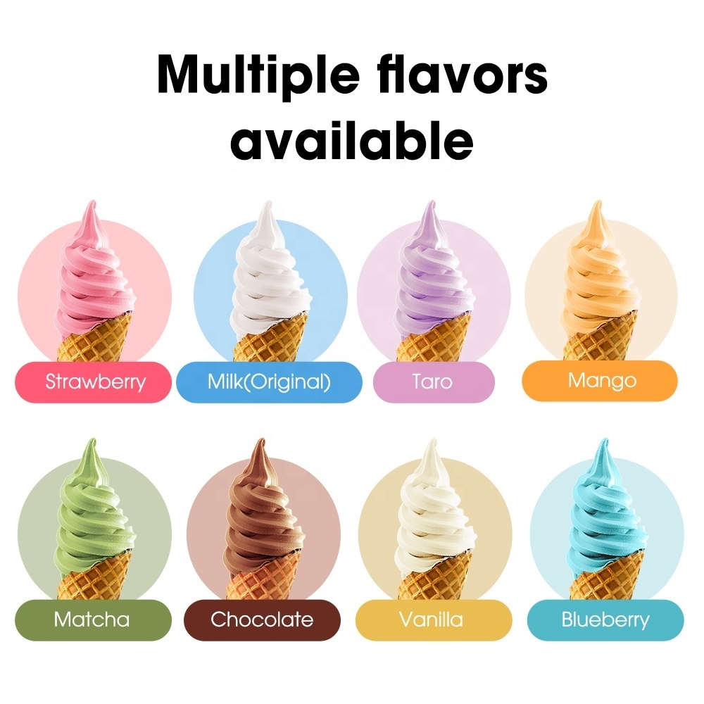 1kg*12bags/Ctn Milk Flavor Soft Serve Ice Cream Powder Mix for Making Ice Cream