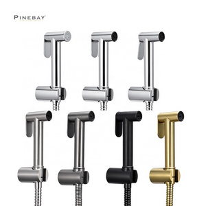 PINEBAY New Model Bathroom Cleaning Faucet Toilet Shattaf OEM Handheld Bidet Sprayer Set Wall Mounted Woman WC Shattaf Set