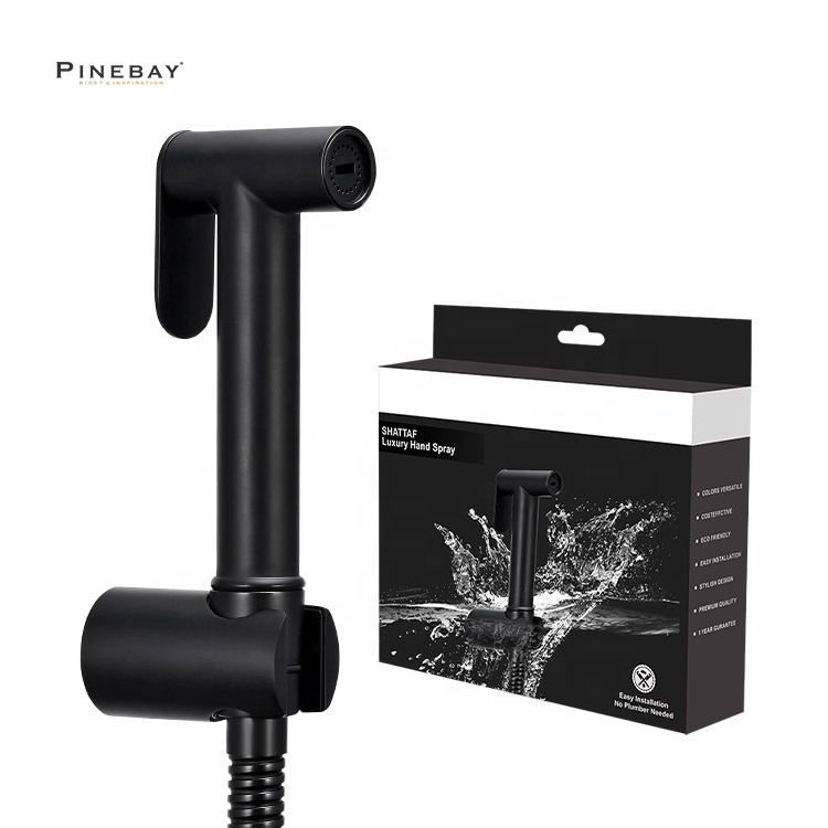 PINEBAY New Model Bathroom Cleaning Faucet Toilet Shattaf OEM Handheld Bidet Sprayer Set Wall Mounted Woman WC Shattaf Set