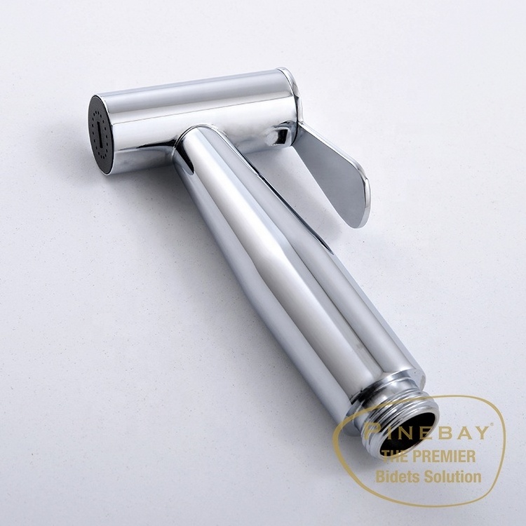 PINEBAY Custom SUS 304 Stainless Steel Bathroom Bidet Sprayer with Shower Hose Shut Off Valve Handheld Toilet Shattaf Spray