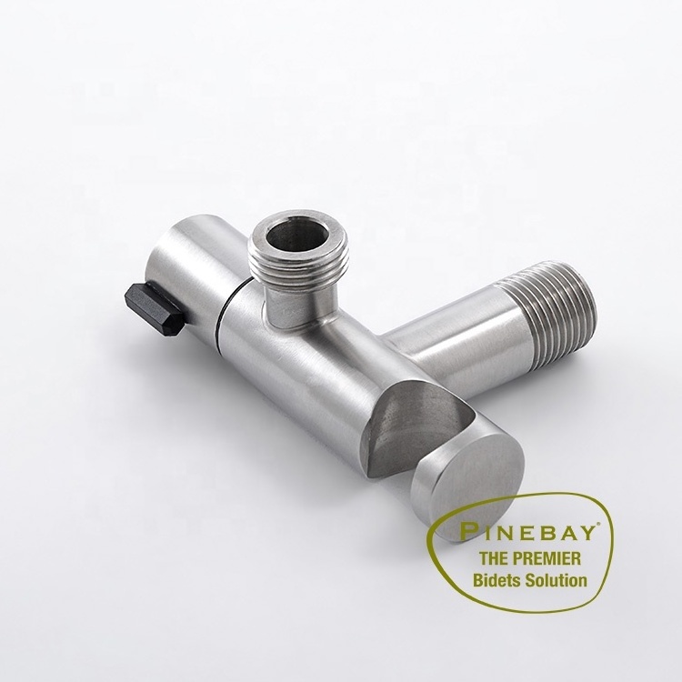 PINEBAY OEM Toilet Bathroom Bidet Accessories Durable Stainless Steel 304 Angle Valve Factory Price Water Control Stop