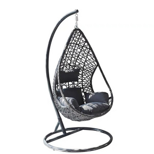 Outdoor garden Mall rattan spinning bird's nest swing patio swing sets patio garden swing chairs wrought iron patio swin