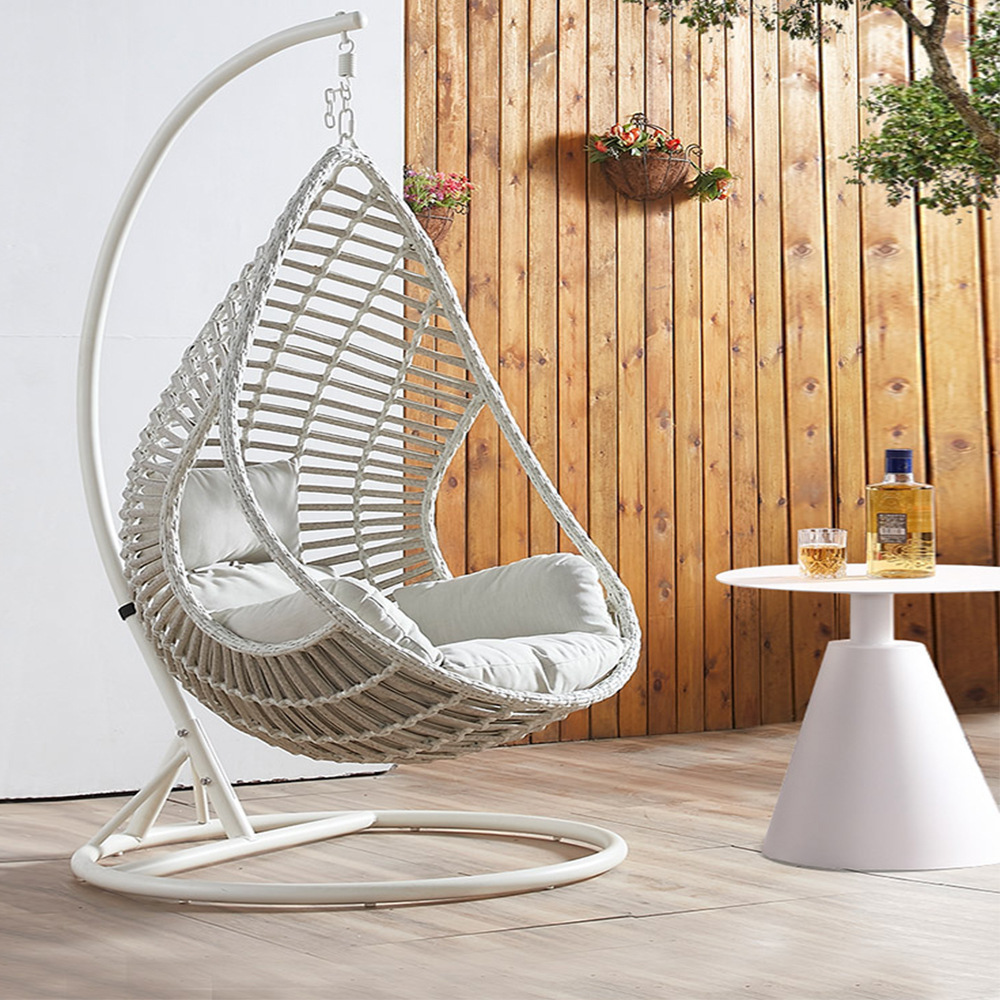 Outdoor swing hanging basket balcony courtyard hanging chair rattan chair light luxury single indoor adult swing cradle chair