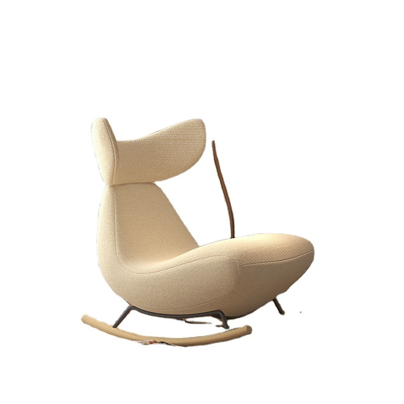 Nordic online celebrity rocking chair luxury lazy sofa rocking chair balcony living room home leisure single whale chair