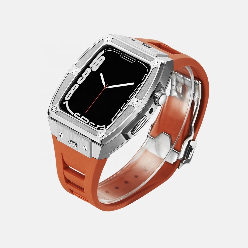 Buy Appl Series 6 7 8 9 Watch Luxury Case Stainless Steel Case For Appl Watch