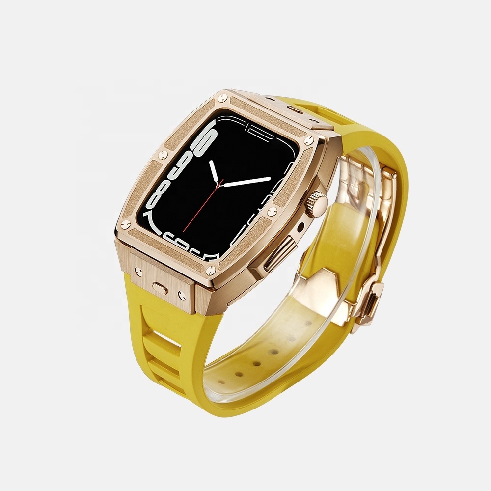 Buy Appl Series 6 7 8 9 Watch Luxury Case Stainless Steel Case For Appl Watch