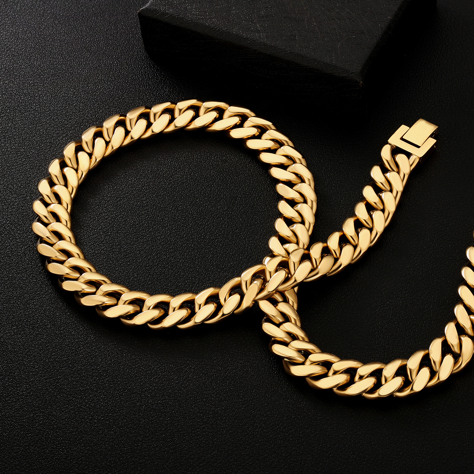 Gold Plated Cuban Link Wholesale Miami Cuban Chain Stainless Steel Link 18k Gold Chain Miami Cuban Link Chain