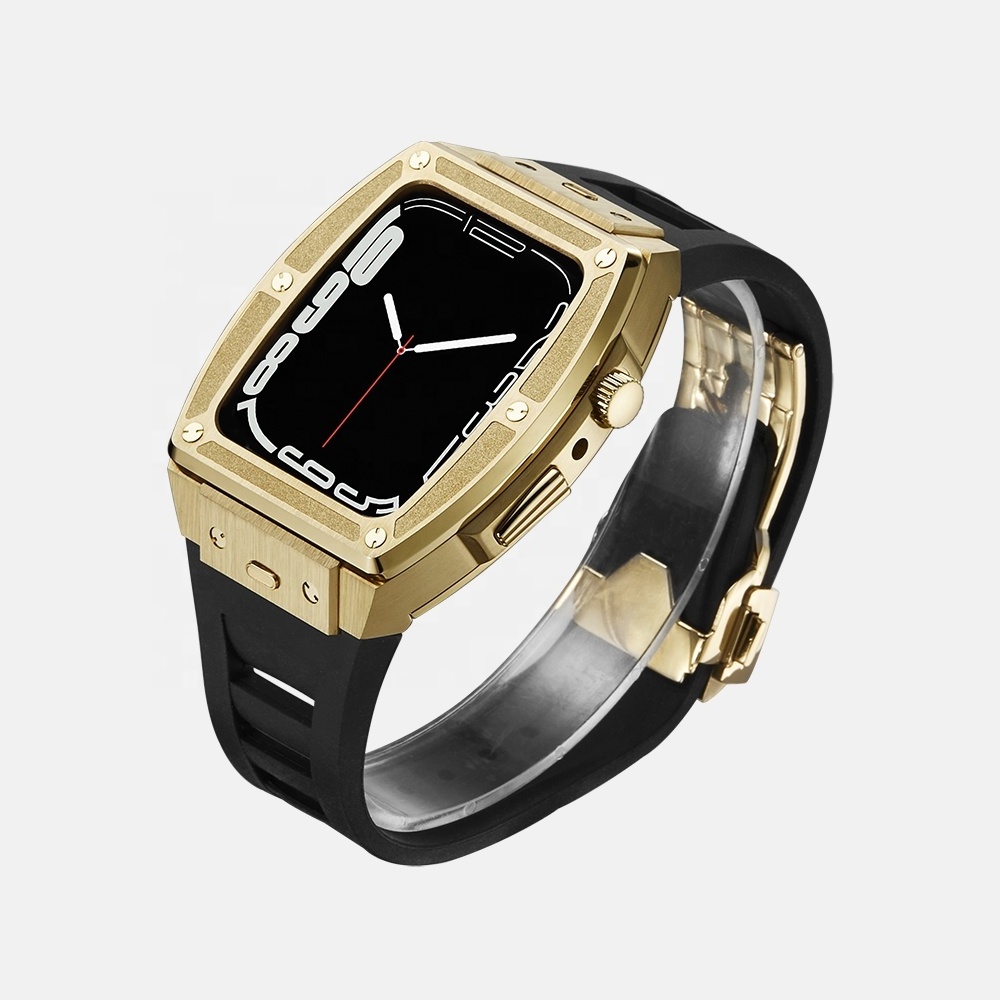 Buy Appl Series 6 7 8 9 Watch Luxury Case Stainless Steel Case For Appl Watch