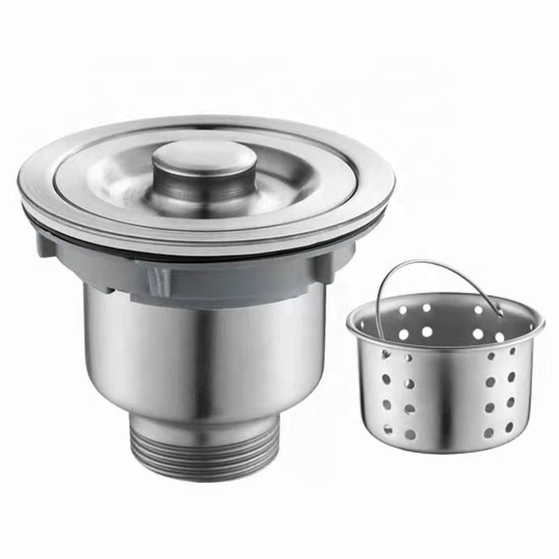 VALVULA HIGIENICA COM CESTO REMOVIVEL Stainless Steel Kitchen Sink Strainer Quick Drainage Scullery Basin Drainer