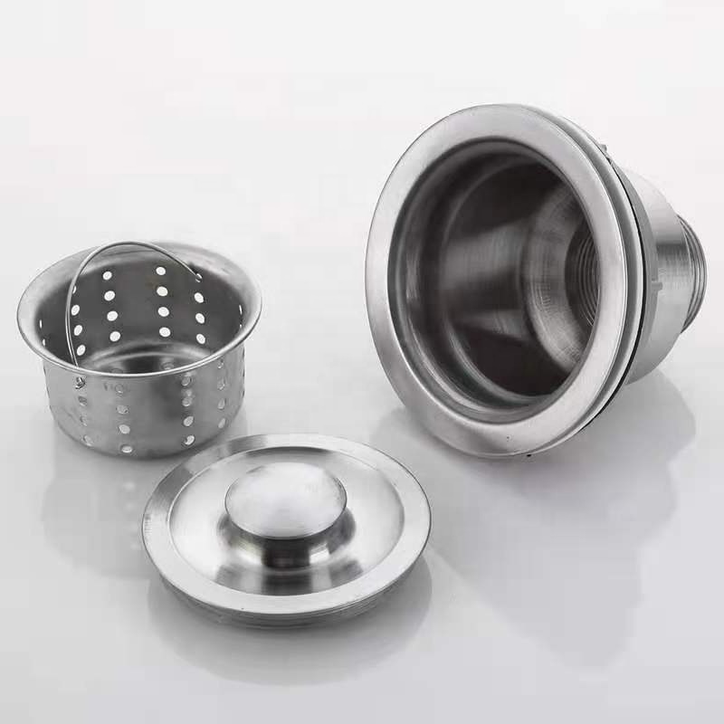 VALVULA HIGIENICA COM CESTO REMOVIVEL Stainless Steel Kitchen Sink Strainer Quick Drainage Scullery Basin Drainer