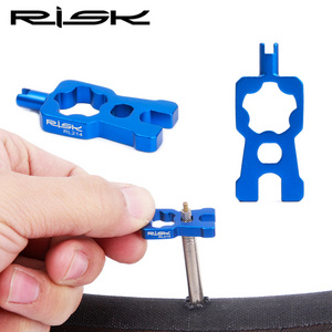 RISK 4 IN 1 Bicycle Valve Removal Tools For MTB Road Bike Valve Core Wrench Disassembly Installation Tool