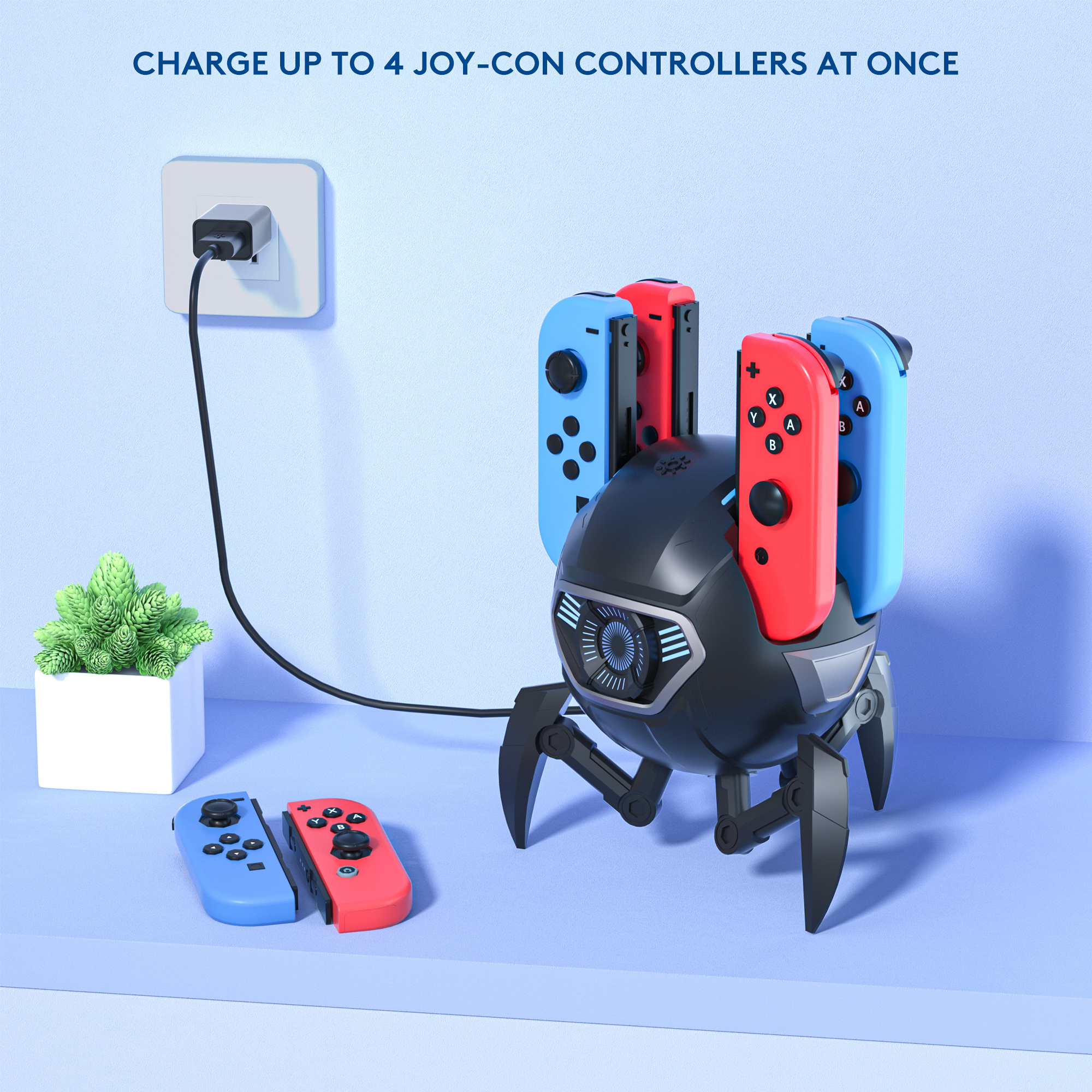 Game Accessories Switch Joy Charging Handle Base 4 in 1 for Switch NS USB Connection with Light NS Game Console Charger