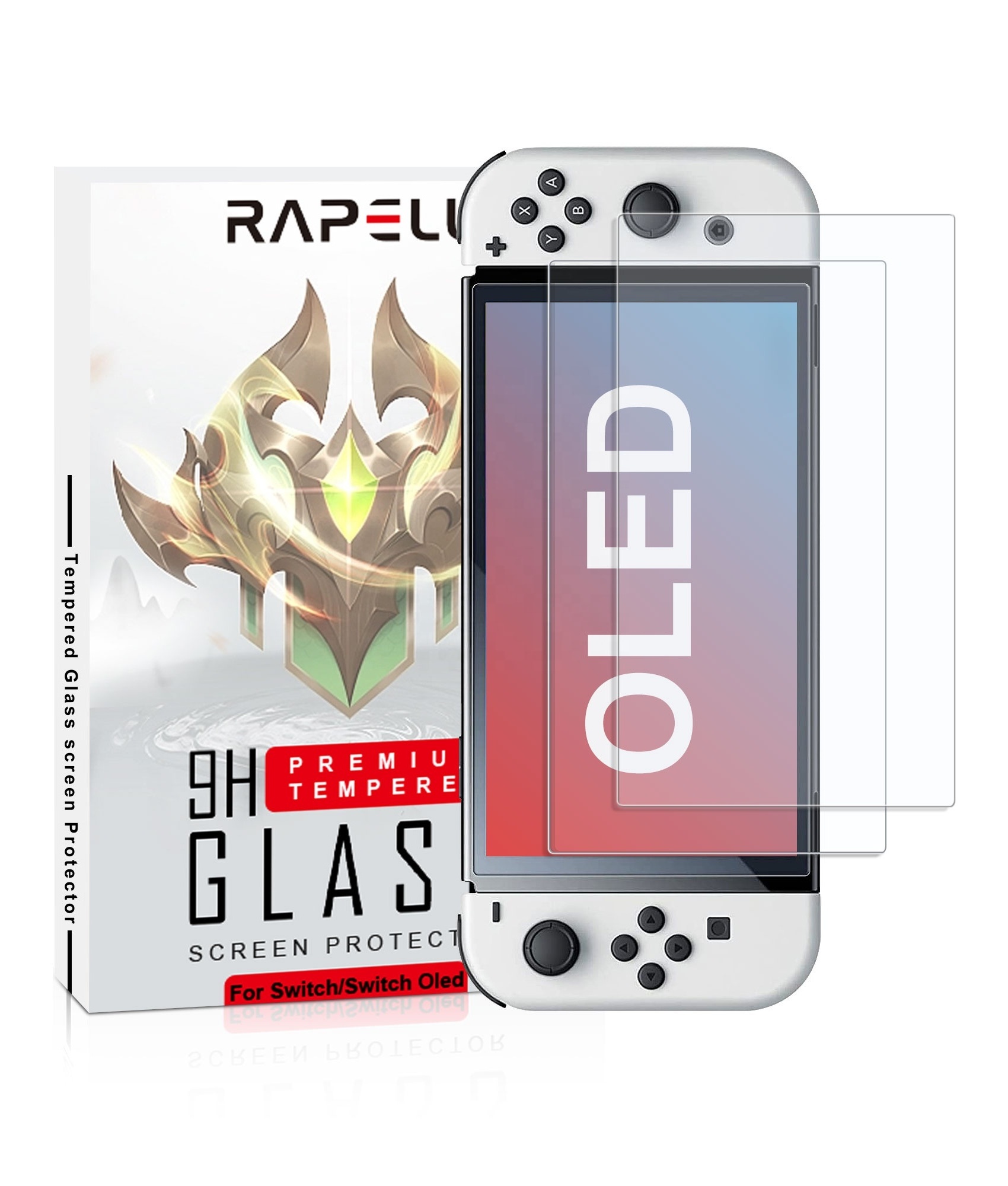 9H Anti Scratch Tempered HD Glass Cover Screen Protector for Nintendo Switch OLED