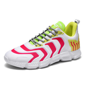 Factory Outdoor Athletic Running Casual Sneakers Custom Private Label Fashion Sports Men Shoes with Reflective Shoelace