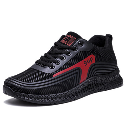 China supplier high quality fashion pu leather leisure zapatos walking men's casual shoes