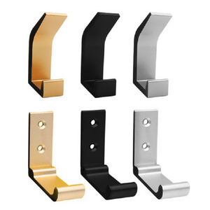 Folding Coat Hooks Wall Hooks for Hanging Aluminum Alloy Towel Hooks Coat Hanger Headphones Holder Headset Wall hanger