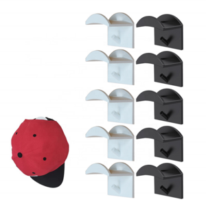 Wholesale Adhesive Hat Hooks for Wall Strong Hat Racks Display & Store with Minimalist Hat Holder Organizer No Drilling